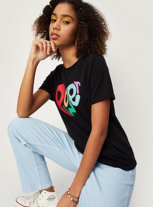 Women Graphic Printed Round Neck T-shirt