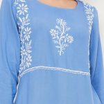Women Chikankari Short Kurti
