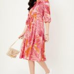 Women Floral Printed Midi Dress