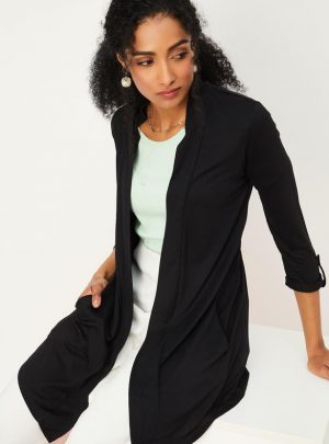 Women Solid Open-Front Shrug