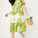 Women Floral Printed Midi Dress