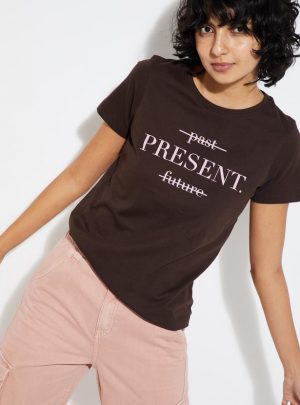 Women Typographic Printed T-shirt