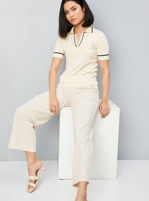 Women Knit Polo T-shirt