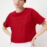 Women Embossed Athleisure T-shirt