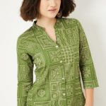Women Printed Straight Short Kurti