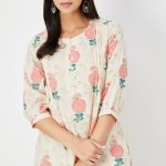 Women Floral Print Short Kurti
