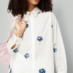 Women Floral Embroidered Shirt