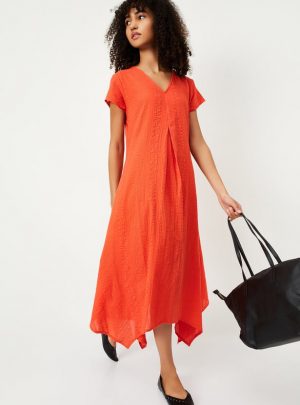 Max Women Textured Asymmetric Dress