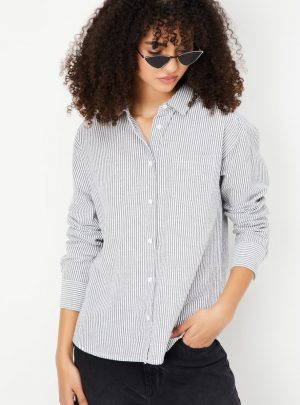 Women Regular Fit Striped Shirt