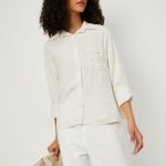 Max Women Embroidered Patch Pocket Shirt