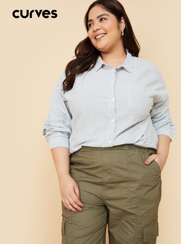 Women Regular Fit Striped Shirt