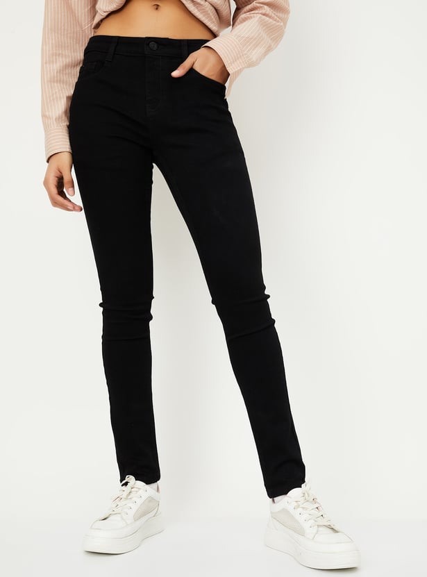 Women Solid Skinny Fit Jeans