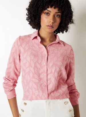 Women Textured Regular Fit Shirt