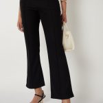 Women Ribbed Kick Flare Trousers