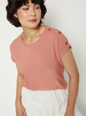 Women Textured Knit Top