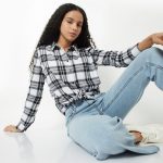 Women Checked Oversized Shirt