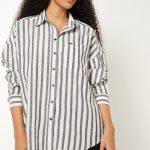 Women Striped Oversized Shirt