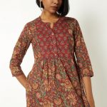 Women Floral Print A-line Kurti