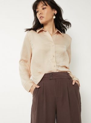 Women Crinkled Regular Fit Shirt