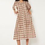Max Women Checked Shirt Dress