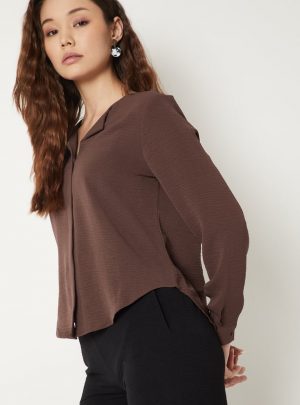 Women Solid Textured Top