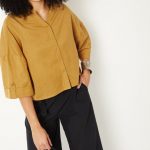 Women Solid Crop Shirt